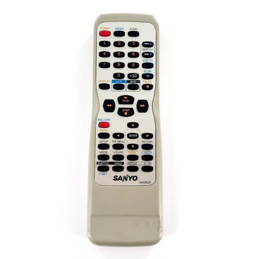 Original Sanyo NA228UD DVD/VCR Combo Remote Control DVW7200 DVW7100A Tested